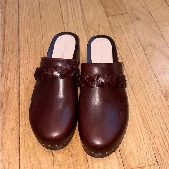 LOEFFLER RANDALL Polina brown Low Braided Clog Size 7.5 - Picture 2 of 7